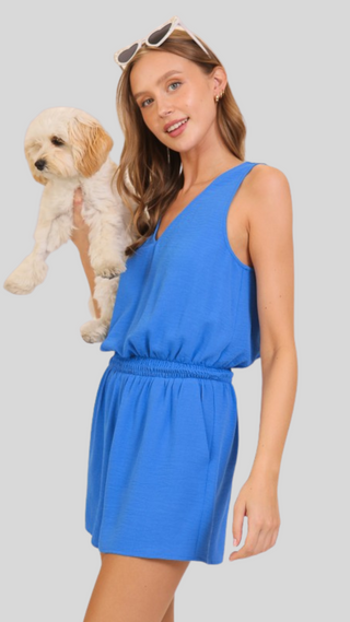 Rosie Blue Romper