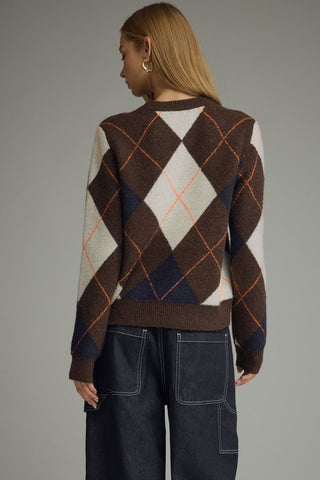 Natalie Brown Argyle Sweater