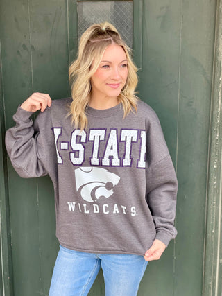 Logan Charcoal K-State Sweatshirt