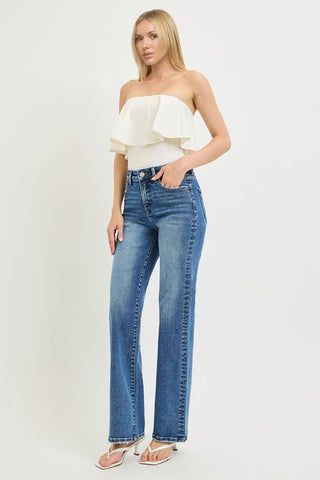 Jada Medium Wash Straight Denim