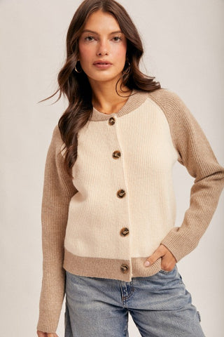 Romy Cream/Taupe Sweater