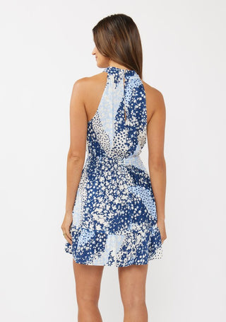Jayla Navy Print Dress