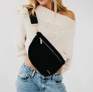 Westlyn Black Suede Bag