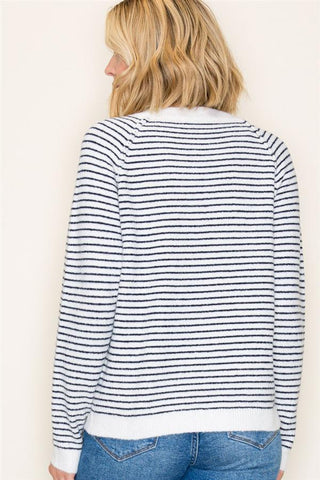 Hazel Navy Stripe Sweater