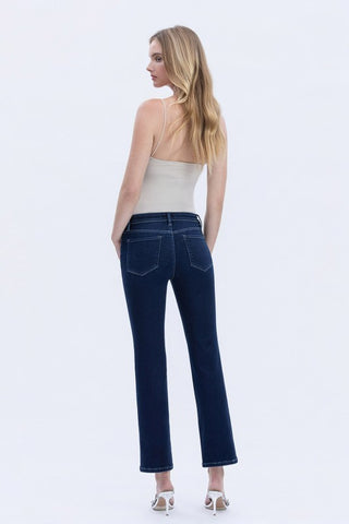 Jackie Mid Rise Dark Slim