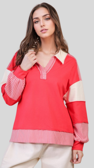 Susan Red Sweatshirt