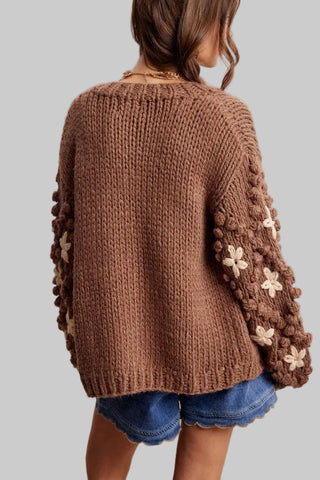 Stacy Mocha Knit Cardigan
