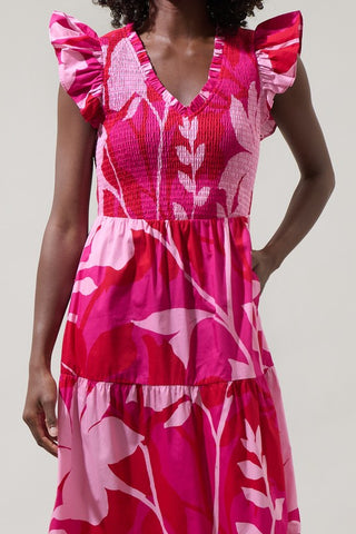 Reagan Pink/Red Dress