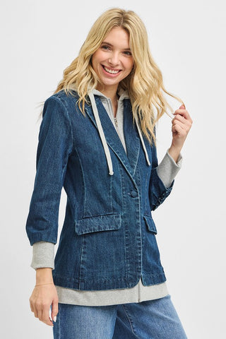 Kennedy Blazer With Hoodie Jacket