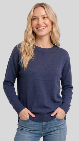 Monica Navy Sweater