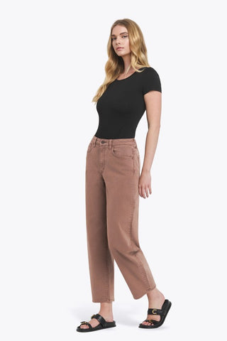 Gretchen Brown Barrel Jean