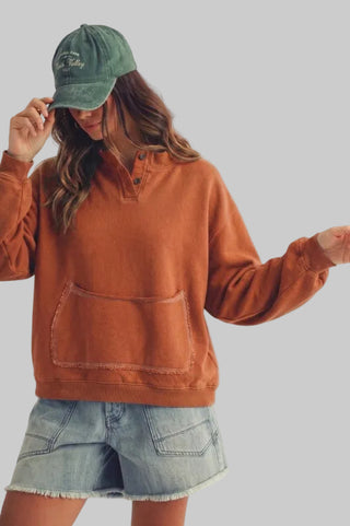 Veronica Rust Pullover