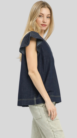 Jessie Dark Denim Top
