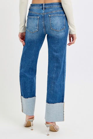 Randi Wide Cuffed Jeans