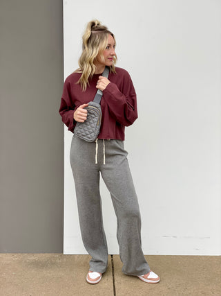 Mariah Grey Drawstring Sweatpants