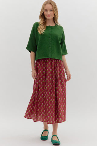 Mila Green Cardigan