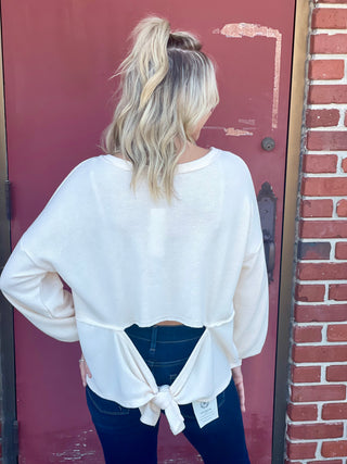 Berkley Cream Tie Top