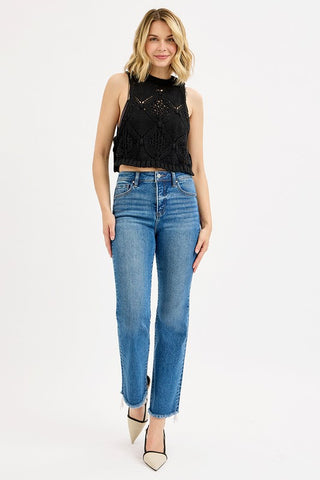Aurora Medium Straight Crop Jean