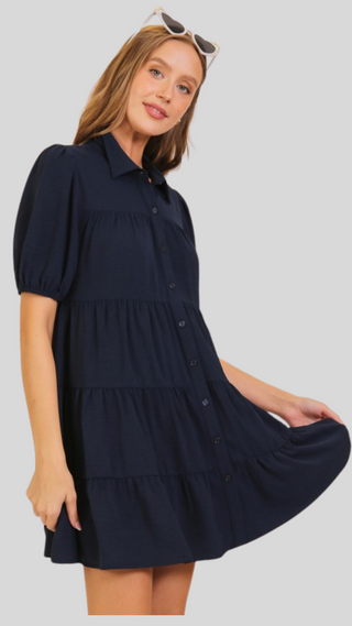 Sasha Navy Dress