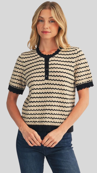 Maura Black/Taupe Sweater