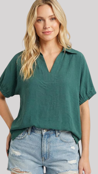Beth Hunter Green Top