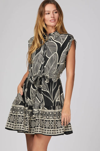 Sloan Black Print Dress