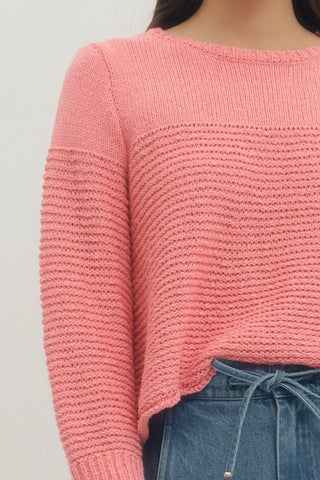 Maggie Coral Pink Sweater