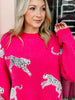 Camila Fuschia Leopard Sweater