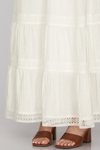 Aynslee Ivory Maxi Skirt