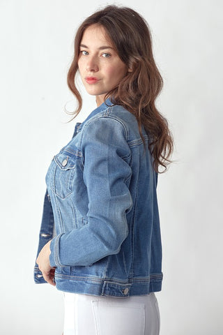 Tatum Medium Denim Vintaged Wash Jacket