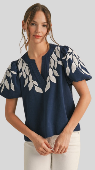 Vivienne Navy Top