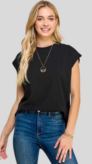 Madi Black Tee