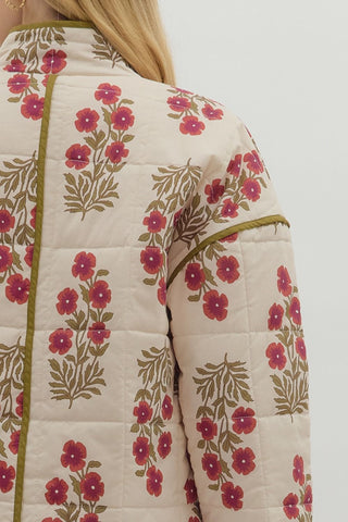 Lottie Quilted Print Jacket