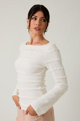 April White Lace Top