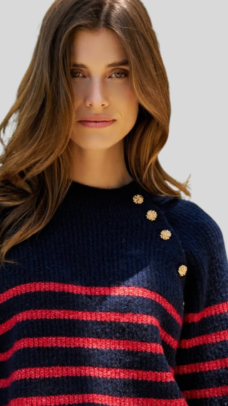 Emmie Navy Stripe Sweater
