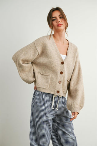 Kim Taupe Cardigan