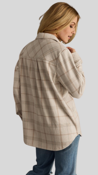 Elise Tan Plaid Button Up