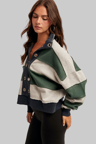 Elowyn Navy Stripe Pullover