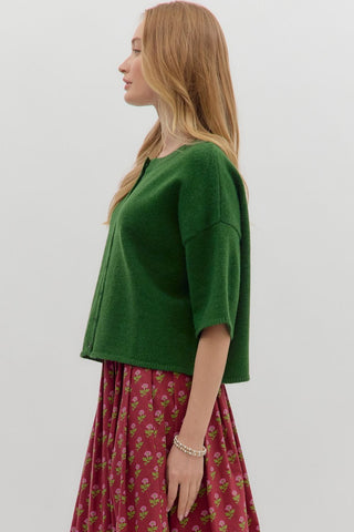 Mila Green Cardigan