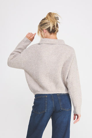 Isabelle Grey Quarter Zip