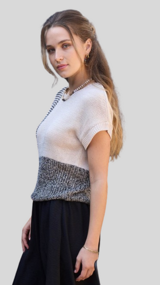 Marley Taupe/Black Sweater