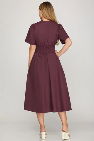 Katherine Plum Zip Dress