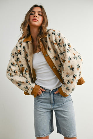 Hillary Cream Floral Jacket