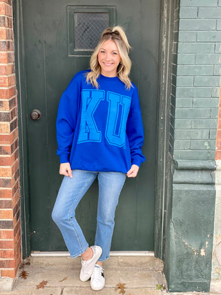 Monica Royal KU Sweatshirt