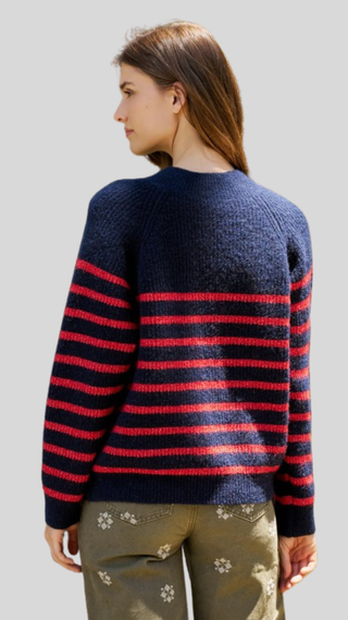 Emmie Navy Stripe Sweater