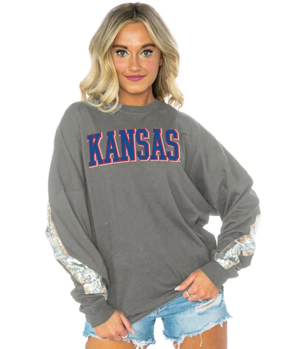 Misty Kansas Sparkle Pullover