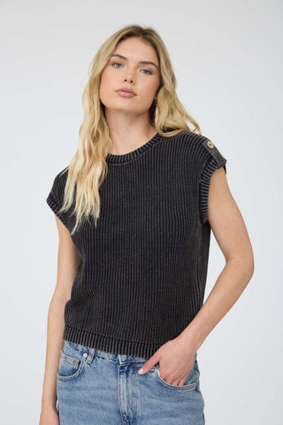 Wren Charcoal Washed Top