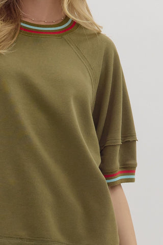 Randi Olive Sweatshirt