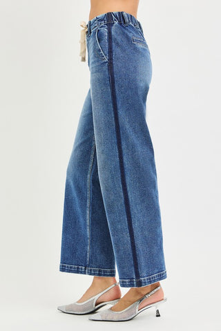 Evie Drawstring Side Stripe Crop