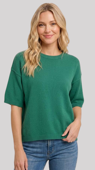Helen Green Short Sleeve Sweater